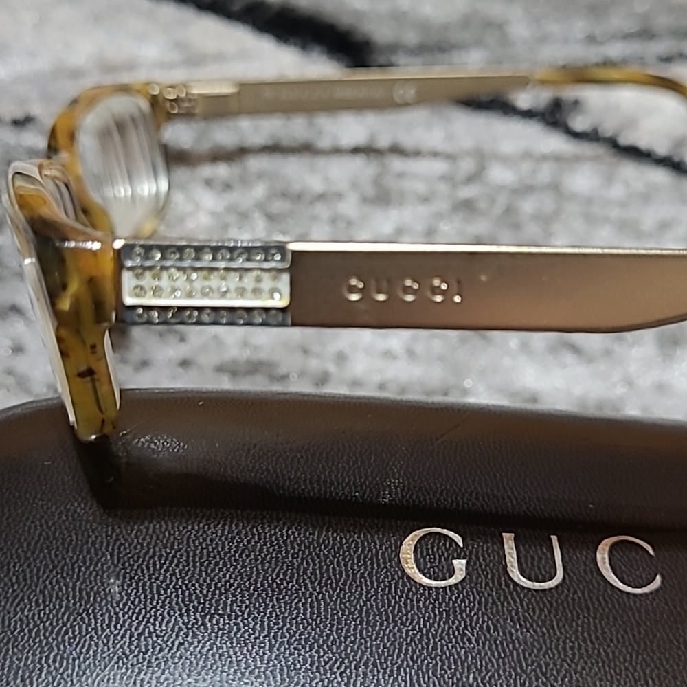GUCCI Swarovski Eyeglasses & Case - Picture 6 of 13